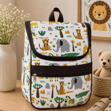 Imagem de Mochila Maternidade Média Elegante Espaçosa Prática Resistente Cor:Mar