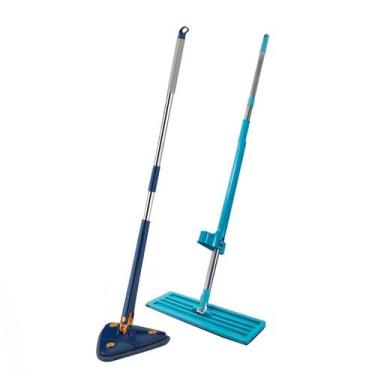Imagem de Mop Rodo Mágico Inteligente Puxa e Seca e Rodo Mop Esfregão Triangular