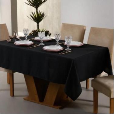 Imagem de Toalha de mesa Jacquard 1,40M X 1,40M 4 lugares Forro Decoração Cozinh