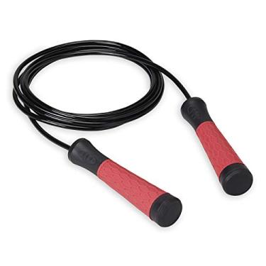 Imagem de New Balance Speed Jump Rope – Corda de pular ajustável de 2,8 m | Cabo de pular sem emaranhamento e alças ultra-aderentes | Melhor para mulheres adultas/homens, crianças, treinamento de fitness cardiovascular e exercício de treino