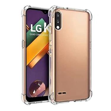 Imagem de Capinha Silicone Transparente Antichoque Compatível com LG K22 LM-K200BMW