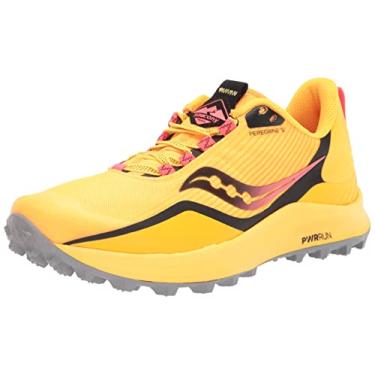 Imagem de Saucony Tênis de corrida feminino Peregrine 12 Trail, Vizigld/Vizired, 36
