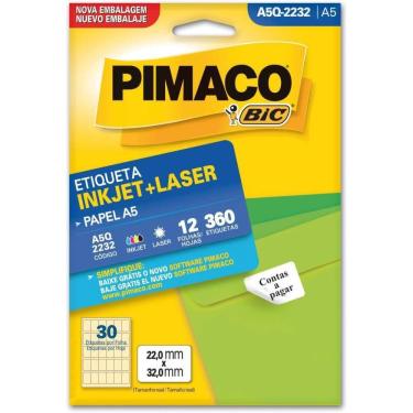 Imagem de Etiqueta A5 A5Q-2232 12 Fls 22,0 X 32,0 Mm - Pimaco Ct/360