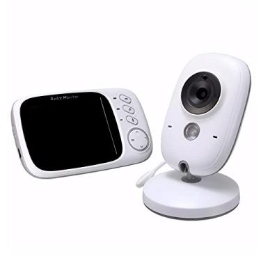 Imagem de 3.2 Polegada Display Video Baby Monitor with Camera and Audio Remote Wide View Two Way Audio Talk Infrared Night Vision 8 Lullabies US Plug