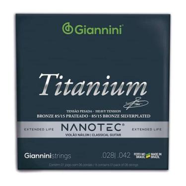Imagem de Encordoamento Giannini Violao 028/042 Nanotec Alta Genwta Pn