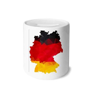 Imagem de DIYthinker Germany National Flag Map Graffiti Money Box Saving Banks Ceramic Coin Case Kids Adults