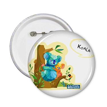 Imagem de Alfinetes de aquarela coala e eucalipto da Austrália para decoração de acessórios, 5 peças