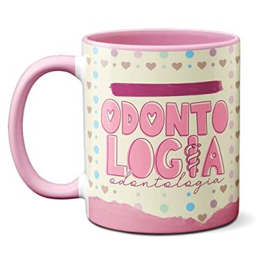 Imagem de Caneca Odontologia O Tempo Cura Tudo Menos A Cárie Dentista (Rosa)