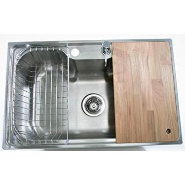 Imagem de Cuba de Aço INOX Gourmet para Pia de Cozinha Siena com acessorios