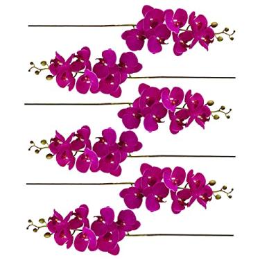 Imagem de Kit com 6 Haste de Orquídea Artificial Pink | Formosinha