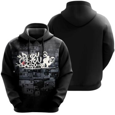 Imagem de Blusa De Moletom Puxou, Cortou E Raspou Moto Empinando Grau-Unissex