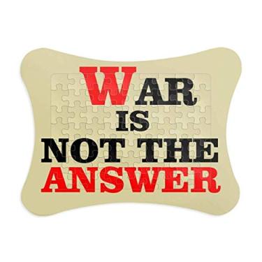 Imagem de Moldura de quebra-cabeça War is Not The Answer Love Peace World Decoração de quadro