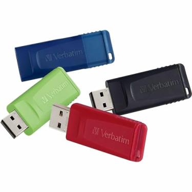 Imagem de Verbatim Pen Drive USB Store 'n' Go de 16 GB - USB 2.0-4 unidades, preto/azul/verde/vermelho