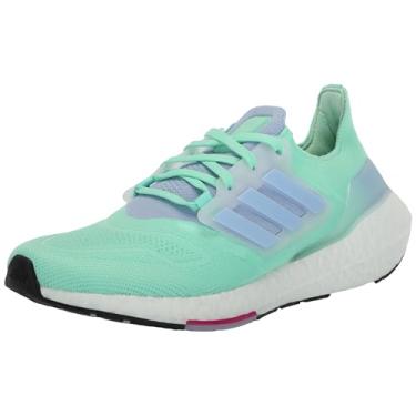 Imagem de adidas Tênis de corrida feminino Ultraboost 22, Pulse Mint/Blue Dawn/Branco Cristal, 38