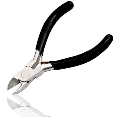 Imagem de LAJA Imports Alicate de corte diagonal de aço inoxidável para cortador de fio, cortadores de corte micro nivelado, 4,5 polegadas (cortador de fio de 4,5 polegadas)
