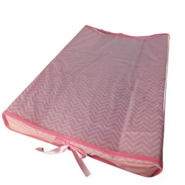 Imagem de Trocador Americano Chevron Rosa - My Baby