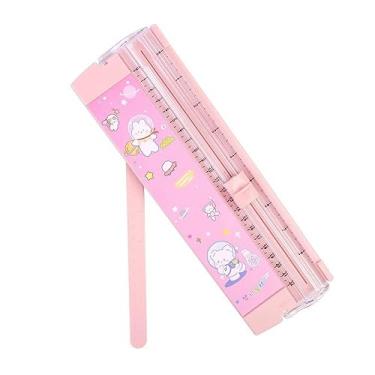 Imagem de Aparador de papel, cortador de papel tamanho A4 com proteção de segurança, aparador de papel reto com régua lateral para álbuns, papel artesanal, cupom, fotos, ferramenta de corte de papel para