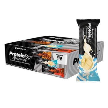 Imagem de Barra Proteica Gourmet 40g Sabor Chocolate Branco Caixa com 12 Unidade