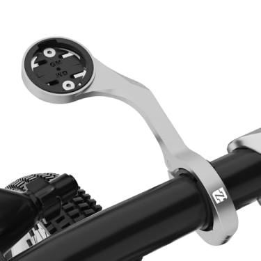 Imagem de Suporte frontal para computador para Garmin, suporte de bicicleta Aero Bar compatível com Wahoo, Garmin, Bryton e Cateye, suporte de guidão integrado para computador GPS, lanterna e câmera esportiva