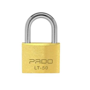 Imagem de Cadeado pado latão lt 50 mm 2 chaves maciço não enferruja resistente s