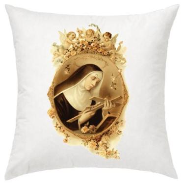 Imagem de Almofada Decorativa Santa Rita De Cássia 30 X 30 Cm - Evangelize
