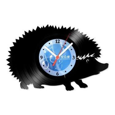 Imagem de Relógio De Parede Disco Vinil Animais - Ouriço - VAN-126 - Modernarte