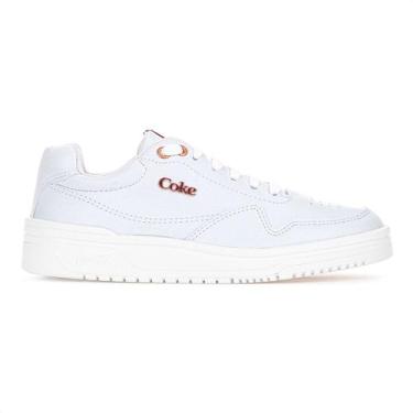 Imagem de Tênis Coca Cola Hope Town Branco e Cobre - Feminino , 37, Branco