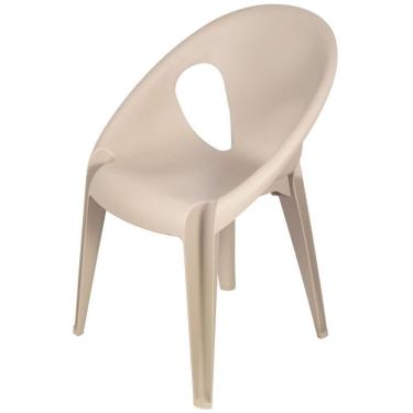 Imagem de Cadeira Empilhavel Com Braço Drop Em Polipropileno Fendi