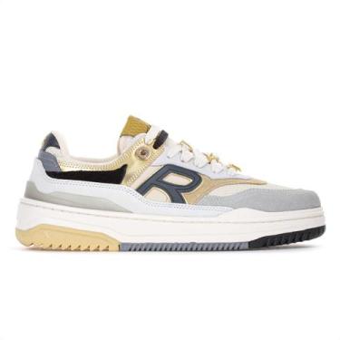 Imagem de Tênis Reserva R-Broox Gold Bege Cinza e Dourado - Masculino , 41, Bege