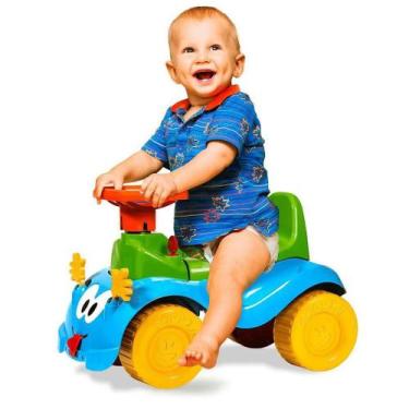 Imagem de Carrinho de Passeio Infantil Totokinha Bolinha Azul - Cardoso Toys, Az