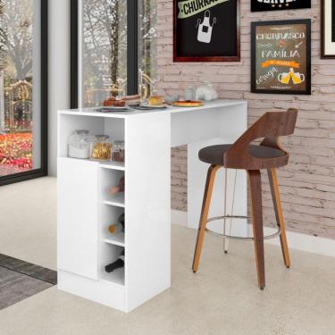 Imagem de Bancada Gourmet Com Nicho 1 Porta Branco Atualle