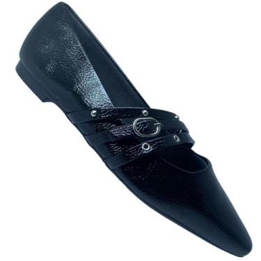 Imagem de Sapatilha Mariota Estilosa Verniz Preta - 41987 - MARIOTTA, 37