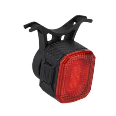Imagem de oshhni Lanterna traseira de bicicleta, luz traseira de bicicleta, de freio, lanterna à prova de chuva, luz de aviso de ativação/desativação