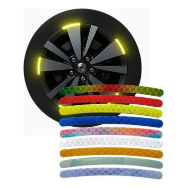 Imagem de Adesivo Refletivo Friso P/ Roda Carro Moto Bike Segurança - Atual Conc