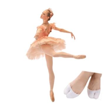 Imagem de Palmilha Ponteira Biqueira Protetores dos Dedos do Pés em Silicone para Sapatos Altos, Corrida e Caminhada, Almofadas Antiderrapantes, Branco