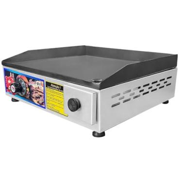 Imagem de Chapa Elétrica Sevefort Grill em Inox Linha Prime, 40x35cm, Termostato até 300°, 110V/220V, Sevefort Grill (220v)