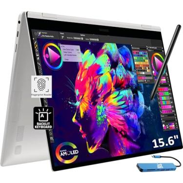 Imagem de Samsung Laptop Galaxy Book Pro 360 2 em 1 para criador, fotógrafo, designer (tela sensível ao toque FHD de 15,6 polegadas, Intel Core i7-1260P, 16 GB de RAM, SSD de 1 TB, S Pen) retroiluminado