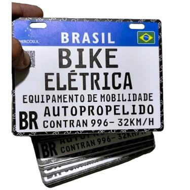 Imagem de Placa para Bike Autopropelido13x17cm Pvc 2mm