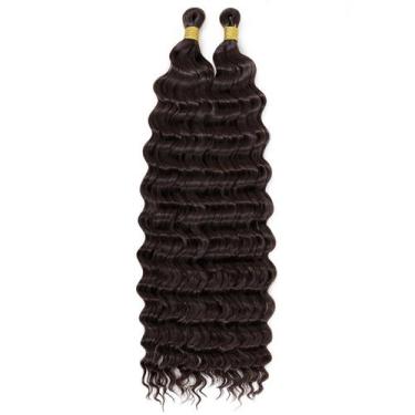 Imagem de Braiding Hair EERYA Long Curly 40 cm, 2 pacotes Deep Ocean Wave