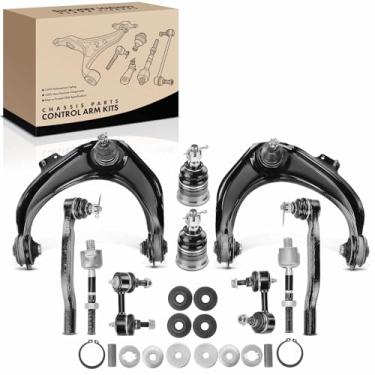 Imagem de A-Premium Conjunto Premium Com 12, Braço De Controle Superior Dianteiro, Barra Estabilizadora, Junta Esférica Inferior, Ponteira Interna E Externa Da Direção, Suporte Amortecedor, Compatível Honda A