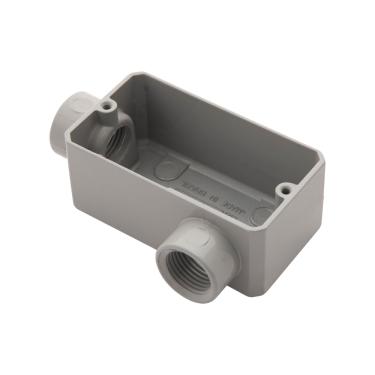 Imagem de Condulete Fixo 3/4 Tipo LL Tramontina sem Tampa e Rosca com Pintura Eletrostática a Pó