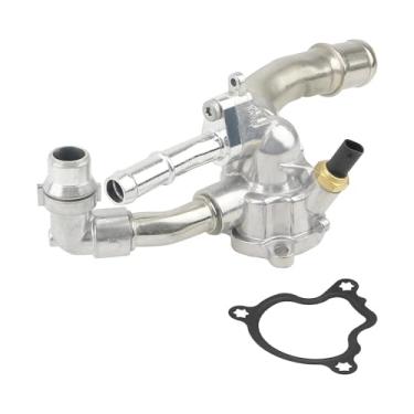 Imagem de 5048424AD, 5048424AA Conjunto de carcaça do termostato do refrigerante do motor compatível com Jeep Wrangler 2.0L Turbo Replace 2018-2024AB 5048424AB,5048424AC