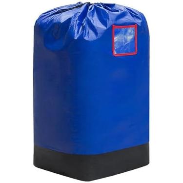 Imagem de Saco De Corda De Armazenamento Grande, Saco De Lavanderia à Prova D'água De 106 X 47 Cm Saco De Embalagem Para Mudança De Casa/Brinquedos/Edredom/Viagens/Artigos Diversos, Silvery