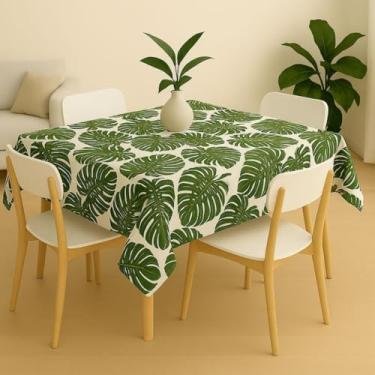 Imagem de Toalha de Mesa Quadrada Oxford para 4 Cadeiras – Elegante Durável e Ideal para Decoração de Cozinha (ADÃO VERDE)