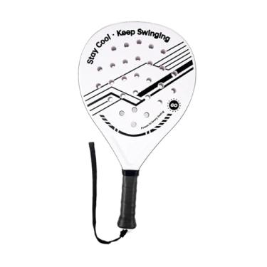 Imagem de Pegciuho Raquete de Padel Leve para Iniciantes, Feita de Madeira Epe, Ideal para Recreação E Atividade Física em Ambientes Fechados. Perfeita para.., Preto E Branco