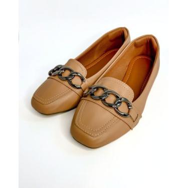 Imagem de Mocassim Sapatilha Feminino Confortável com Detalhe - Própria, Nude ro