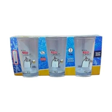 Imagem de COPO DE VIDRO ZERO GRAU 250ml KIT C/3 SEU LAR