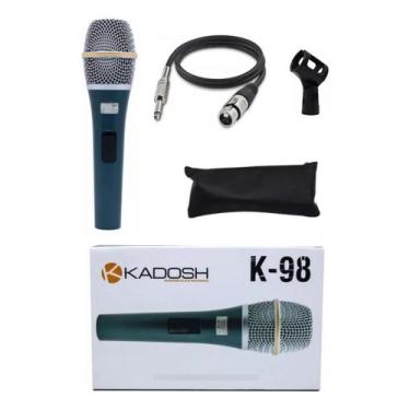 Imagem de Microfone Kadosh K98 C/capa Cachimbo Cabo Xlr/p10 3 Mertros