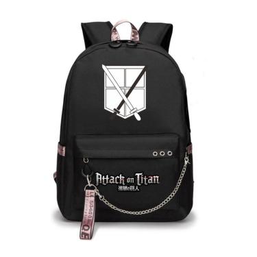 Imagem de Mochila Attacks on Titans Levis Ackermans Cartoon Kids