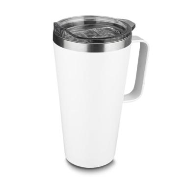 Imagem de Genérico, Caneca Térmica, 530ml, Branco, Design Funcional, Ideal para Uso Diário, Trabalho, Estudo e Viagens